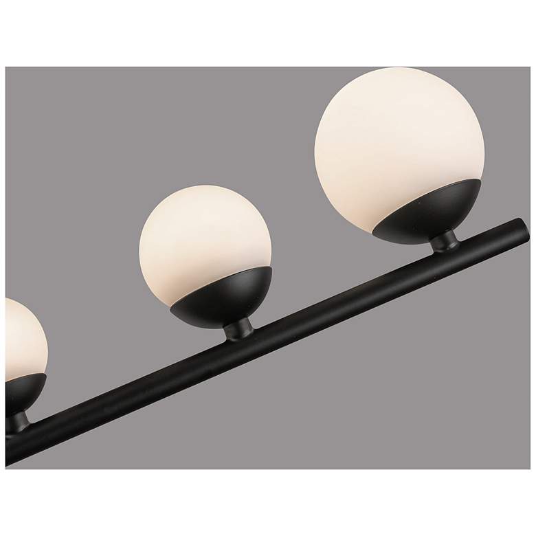 Image 4 Kuzco Juniper LED 3 Head Black/Opal Glass Chandelier more views