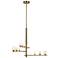 Kuzco Juniper LED 3 Head Brushed Gold/Opal Glass Chandelier