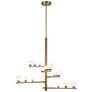 2_Kuzco Juniper LED 5 Head Brushed Gold/Opal Glass Chandelier more views