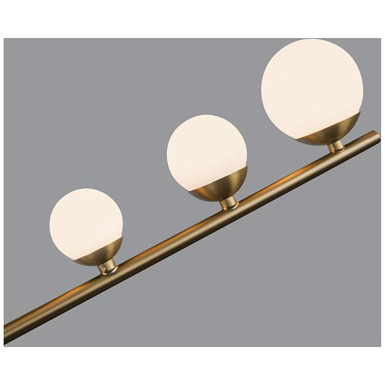 Image 4 Kuzco Juniper LED 5 Head Brushed Gold/Opal Glass Chandelier more views