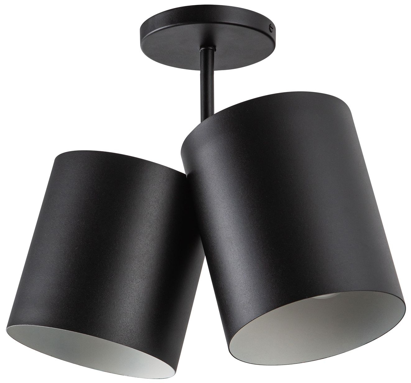 Image 2 Kuzco Keiko E26 14-in Black Semi-Flush Mount more views