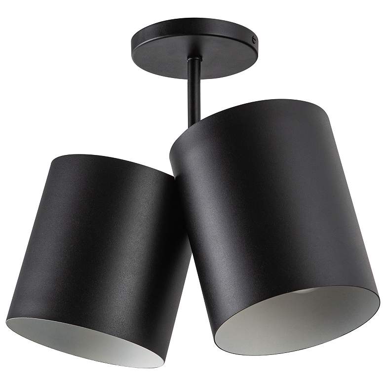 Image 2 Kuzco Keiko E26 14-in Black Semi-Flush Mount more views
