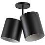 2_Kuzco Keiko E26 14-in Black Semi-Flush Mount more views