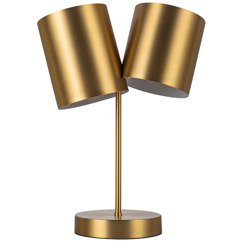 Image 2 Kuzco Keiko E26 14-in Brushed Gold Table Lamp more views