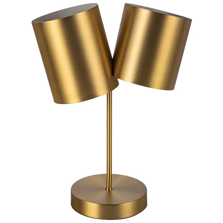 Image 4 Kuzco Keiko E26 14-in Brushed Gold Table Lamp more views