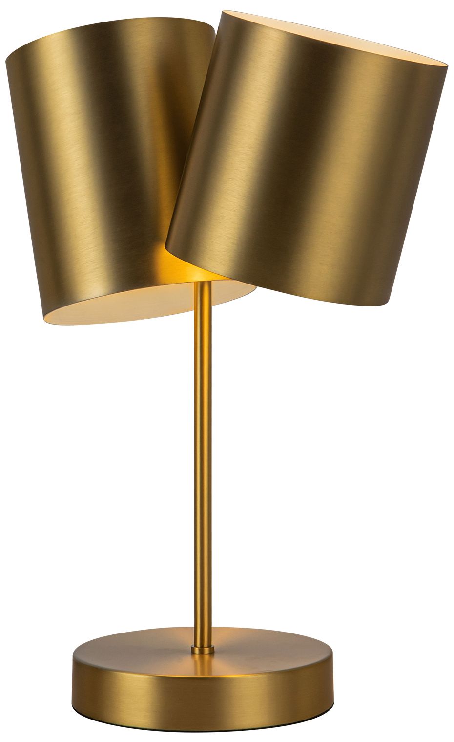 Image 5 Kuzco Keiko E26 14-in Brushed Gold Table Lamp more views