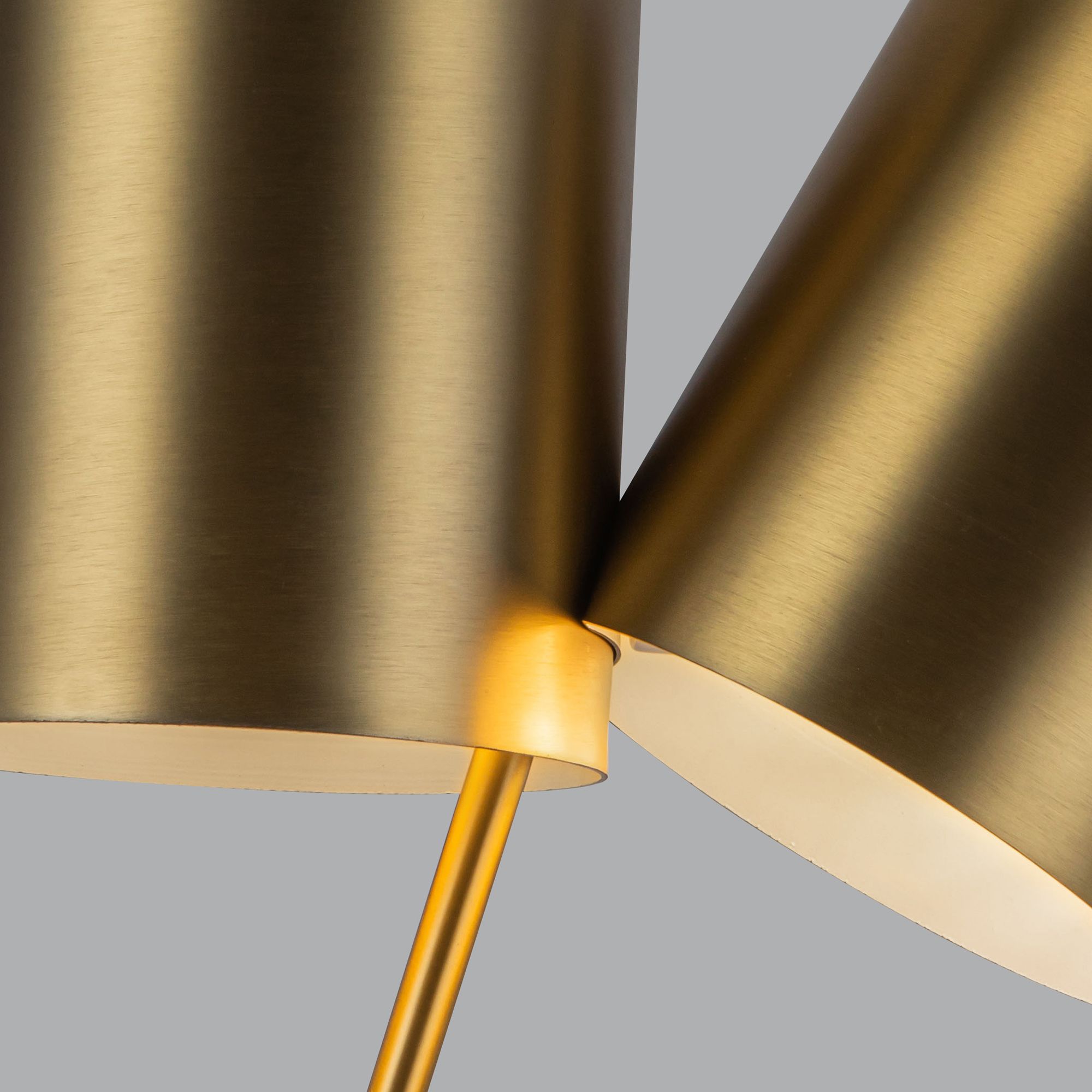 Image 7 Kuzco Keiko E26 14-in Brushed Gold Table Lamp more views