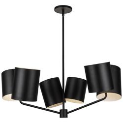 Kuzco Keiko E26 30-in Black Chandelier