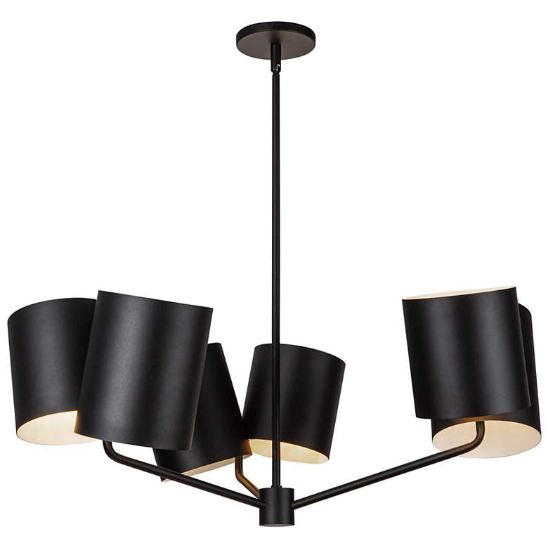 Image 3 Kuzco Keiko E26 30-in Black Chandelier more views