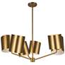 3_Kuzco Keiko E26 30-in Brushed Gold Chandelier more views