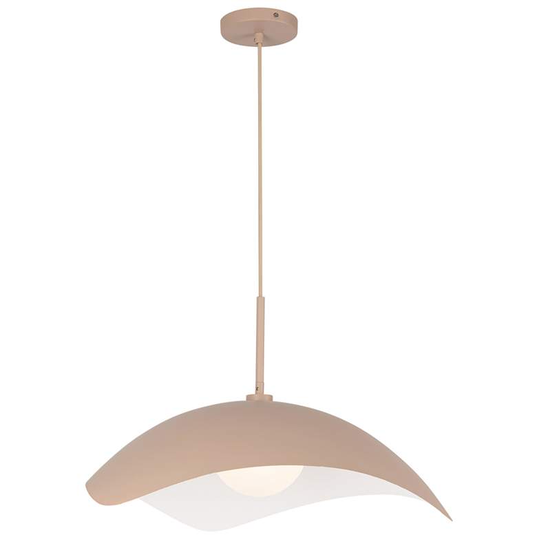 Image 1 Kuzco Kirby E26 22-in Peach Pendant