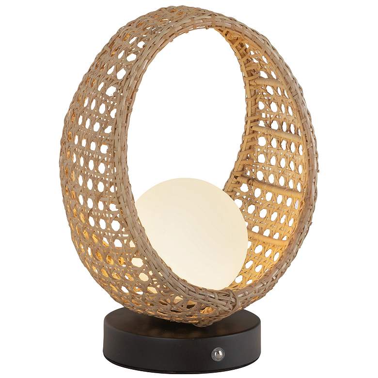 Image 1 Kuzco Lanai LED 10-in Black/Opal Glass Table Lamp