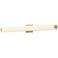 Kuzco Latitude LED 37-in Brushed Gold Vanity Light