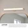 2_Kuzco Latitude LED 37-in Brushed Gold Vanity Light more views