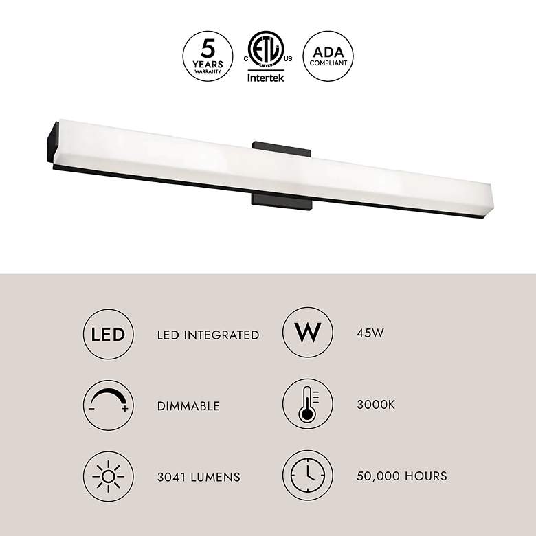 Image 3 Kuzco Latitude LED 37-in Brushed Gold Vanity Light more views