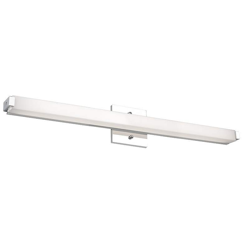 Image 1 Kuzco Latitude-Slim LED 25-in Chrome Vanity Light