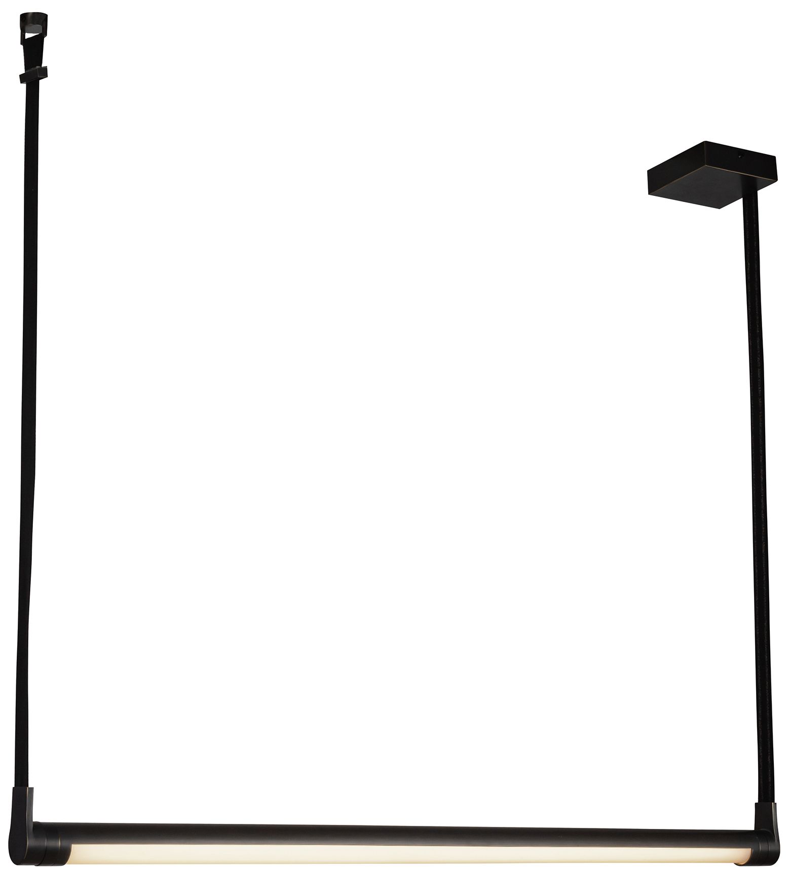 Image 2 Kuzco Laurence LED 41-in Urban Bronze Linear Pendant more views