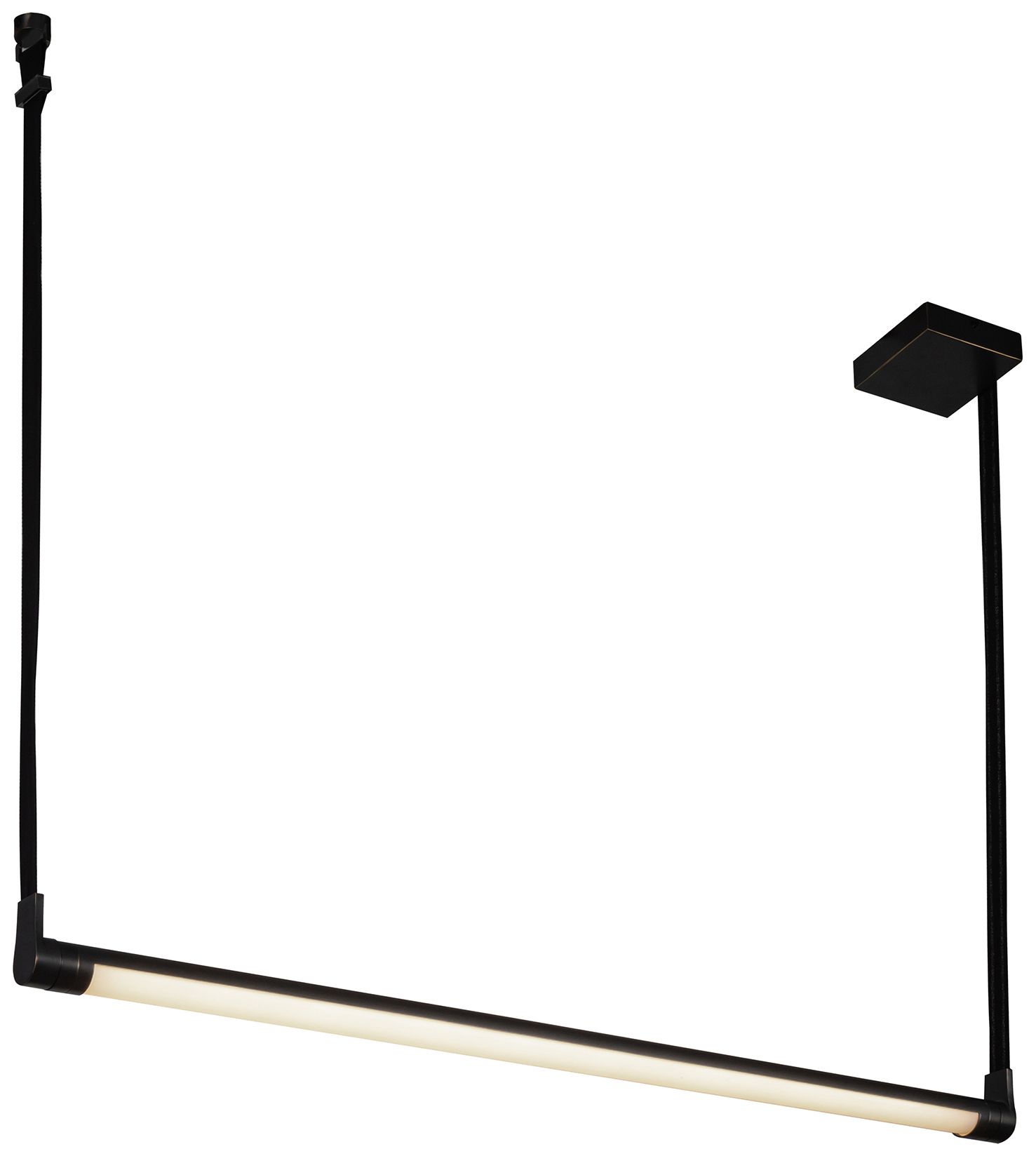 Image 3 Kuzco Laurence LED 41-in Urban Bronze Linear Pendant more views