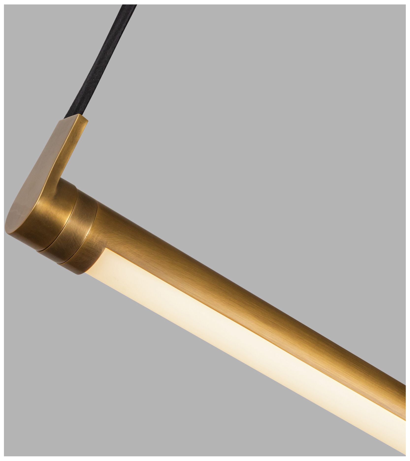 Image 4 Kuzco Laurence LED 41-in Vintage Brass Linear Pendant more views