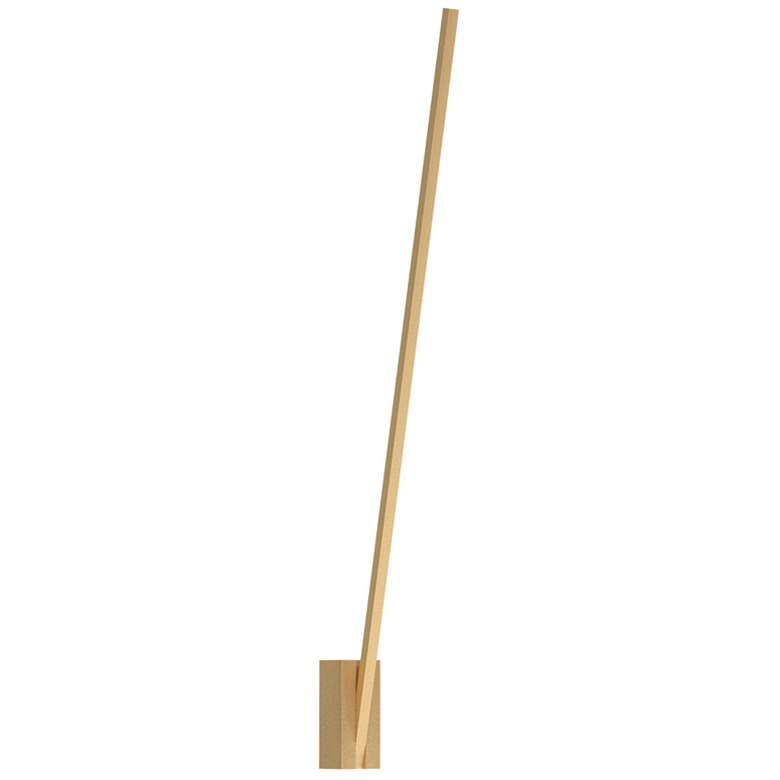 Image 1 Kuzco Lever LED 48-in Brushed Gold Wall Sconce