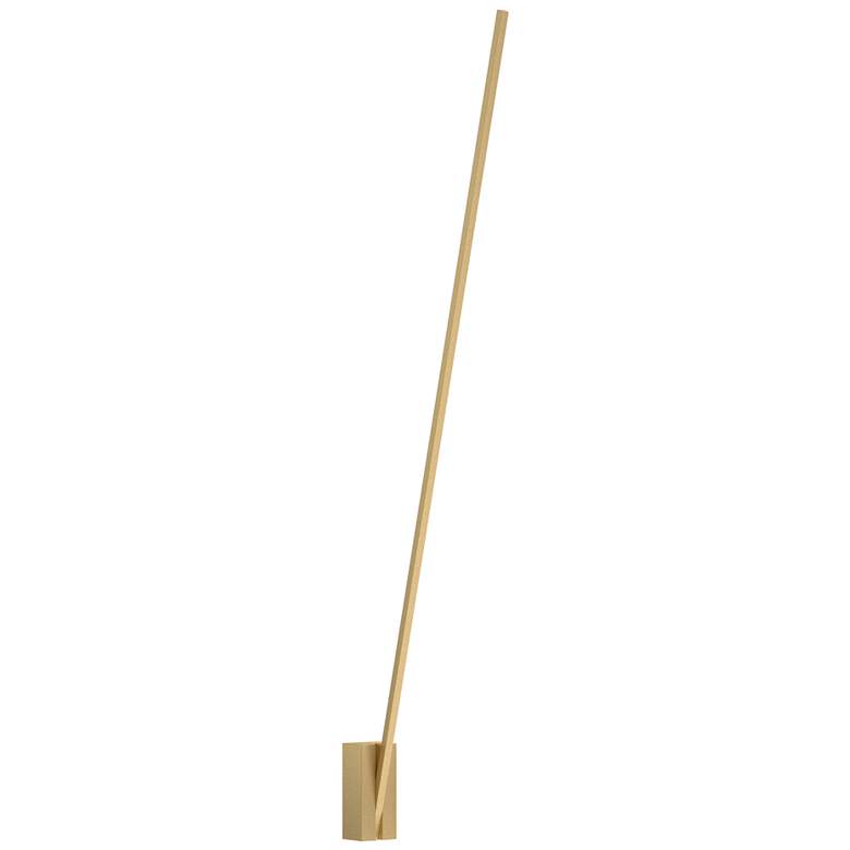 Image 1 Kuzco Lever LED 60-in Brushed Gold Wall Sconce