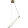 2_Kuzco Lex LED 24-in Vintage Brass Linear Pendant more views
