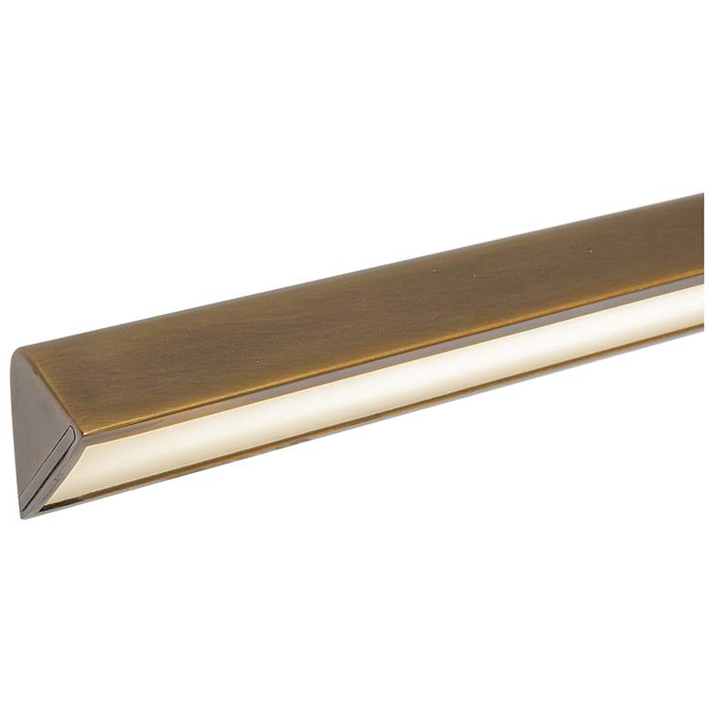 Image 3 Kuzco Lex LED 24-in Vintage Brass Linear Pendant more views