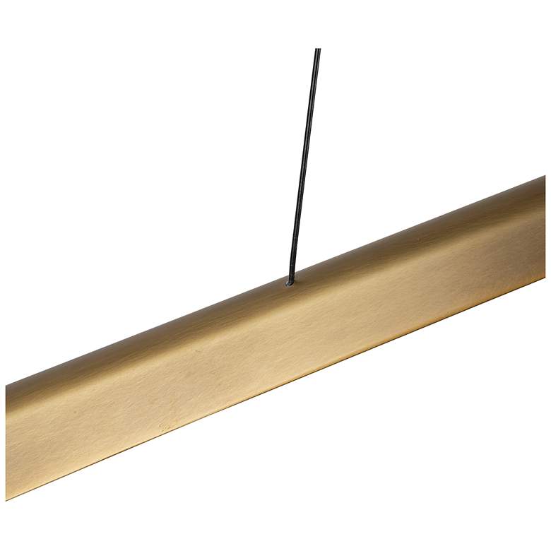 Image 4 Kuzco Lex LED 24-in Vintage Brass Linear Pendant more views