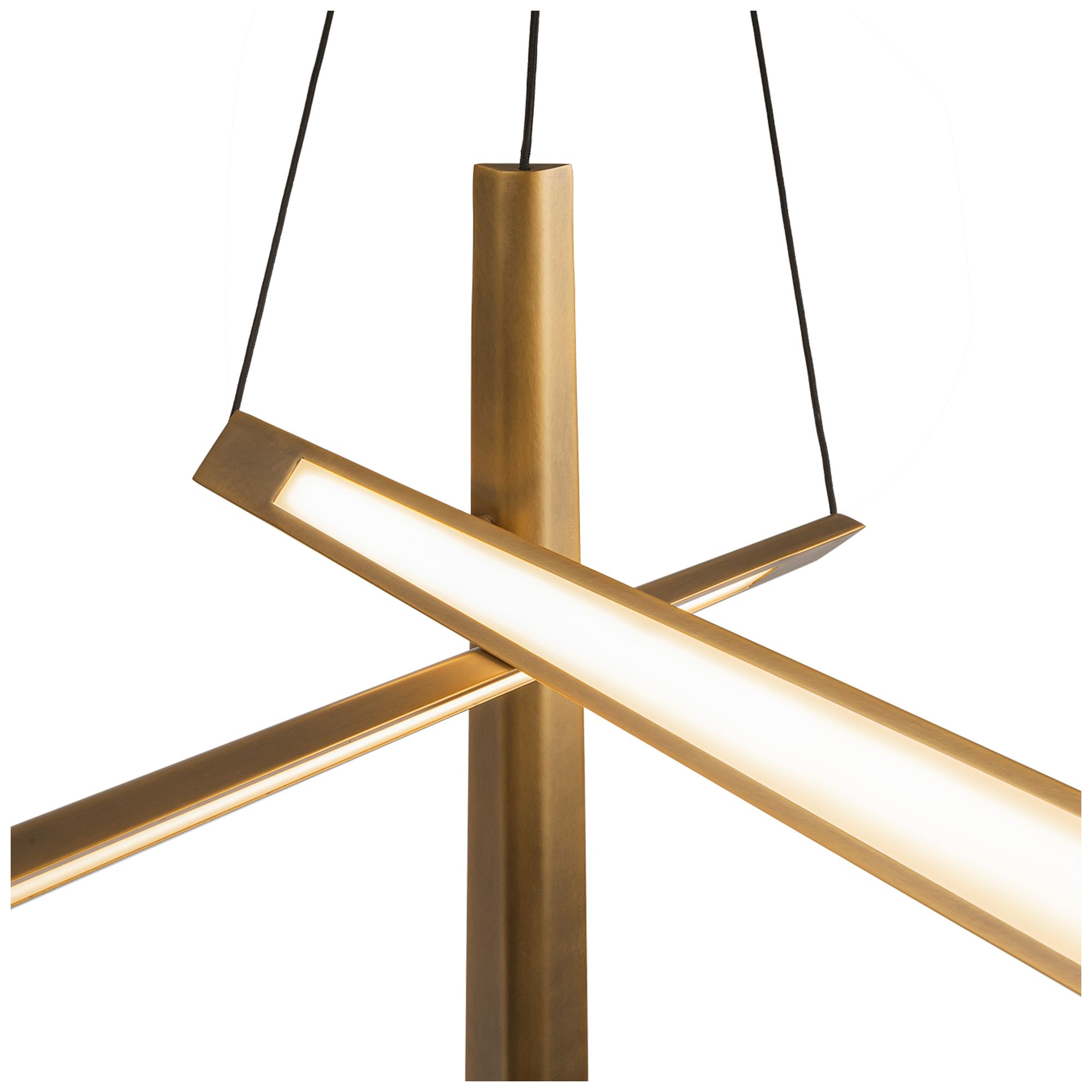 Image 5 Kuzco Lex LED 27-in Vintage Brass LED Chandelier more views