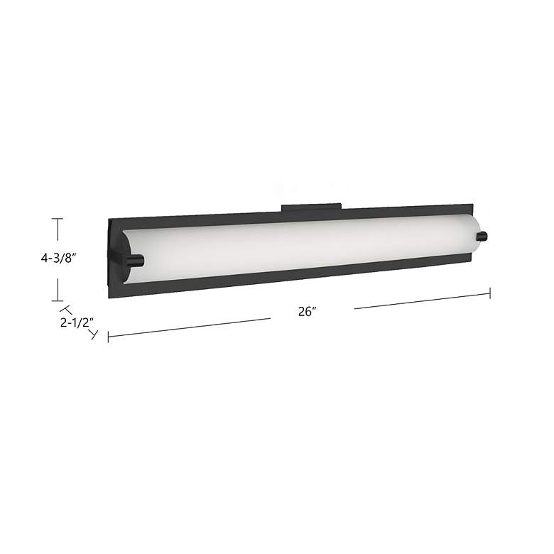 Image 2 Kuzco Lighthouse 26-in Black Vanity Lights more views