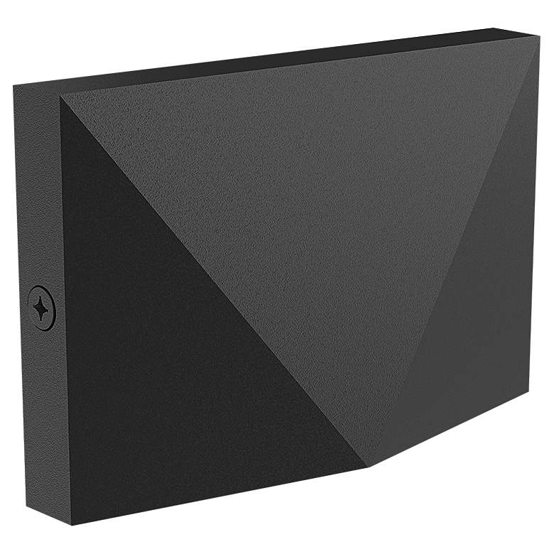 Image 1 Kuzco Lio 5" Wide Black Horizontal LED Outdoor Step Light