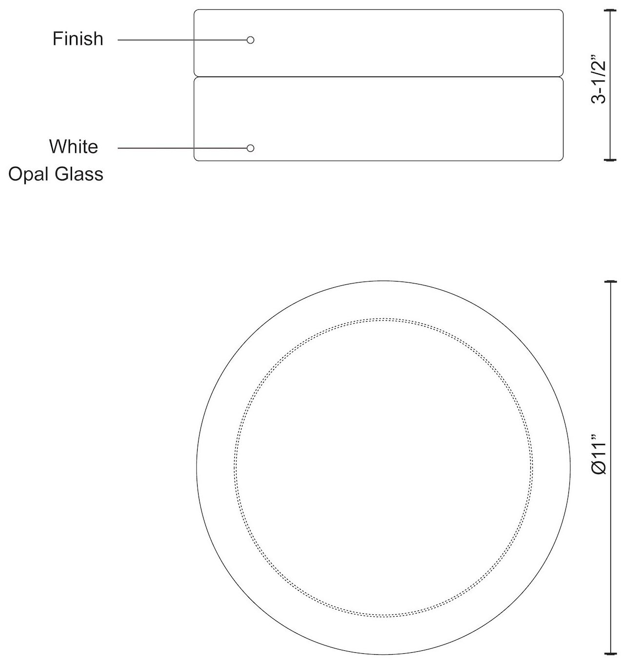 Image 3 Kuzco Lomita LED 11-in Chrome Flush Mount more views