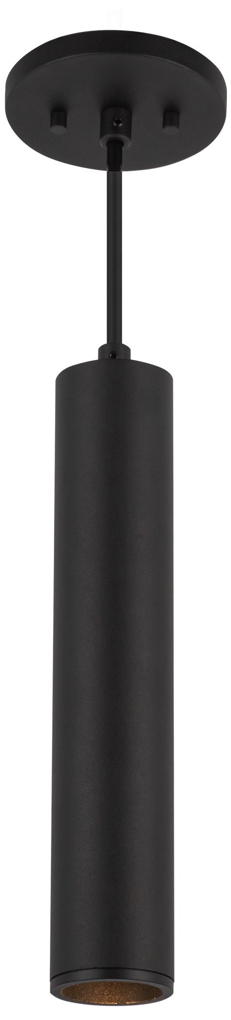 Image 2 Kuzco Lorna 12-in (2-in Dia.) 36 Degree Optic Black LED Pendant more views