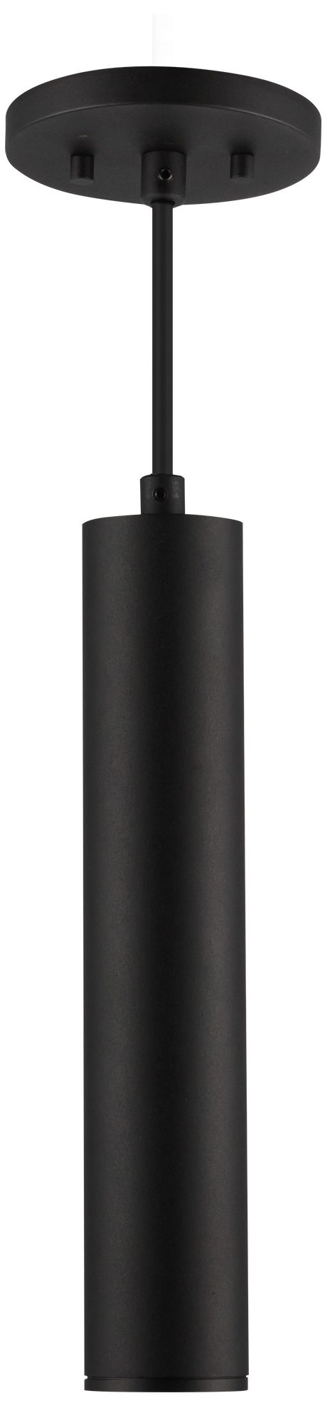 Image 3 Kuzco Lorna 12-in (2-in Dia.) 36 Degree Optic Black LED Pendant more views