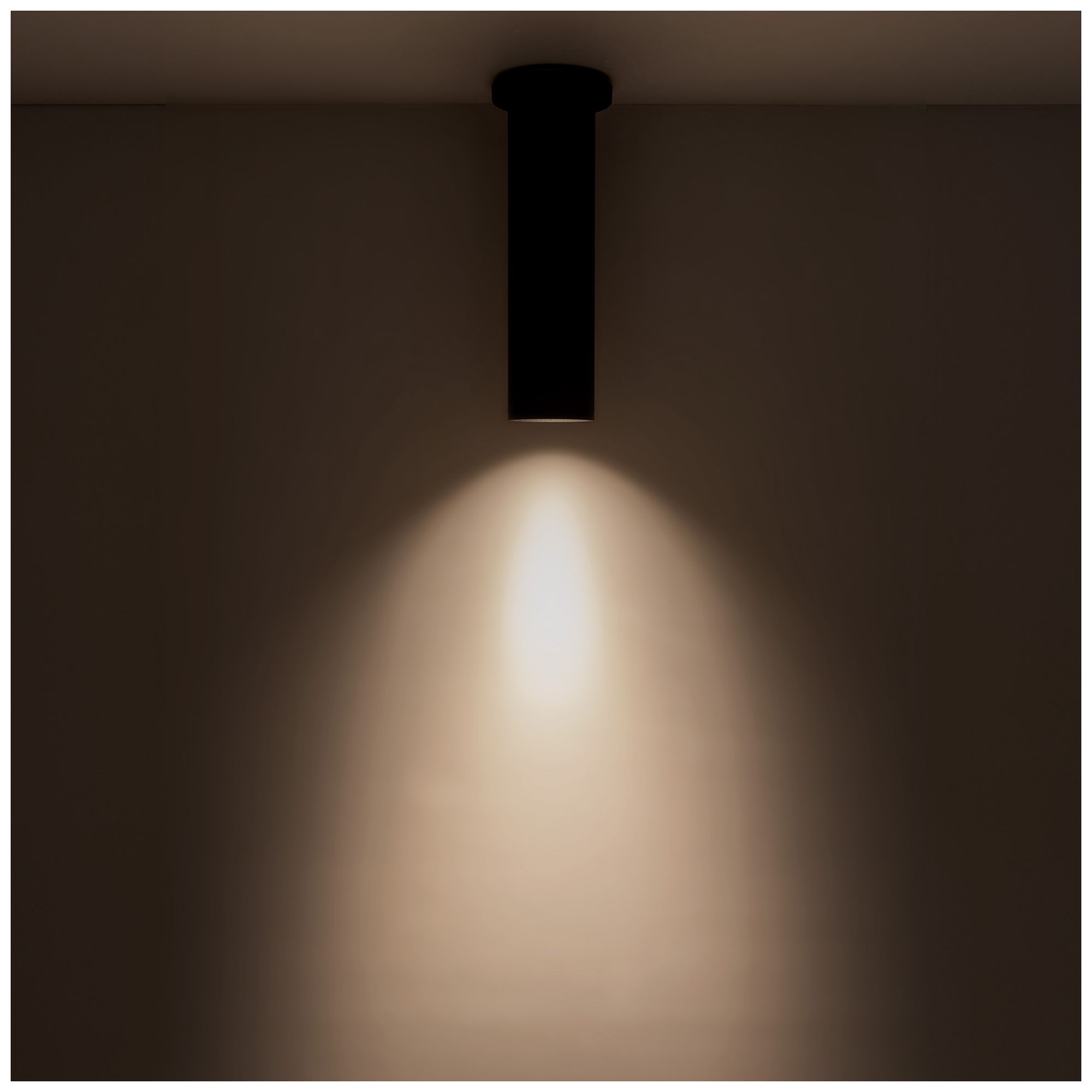 Image 4 Kuzco Lorna 12-in (3-in Dia.) 36 Degree Optic Black LED Ceiling Mount more views