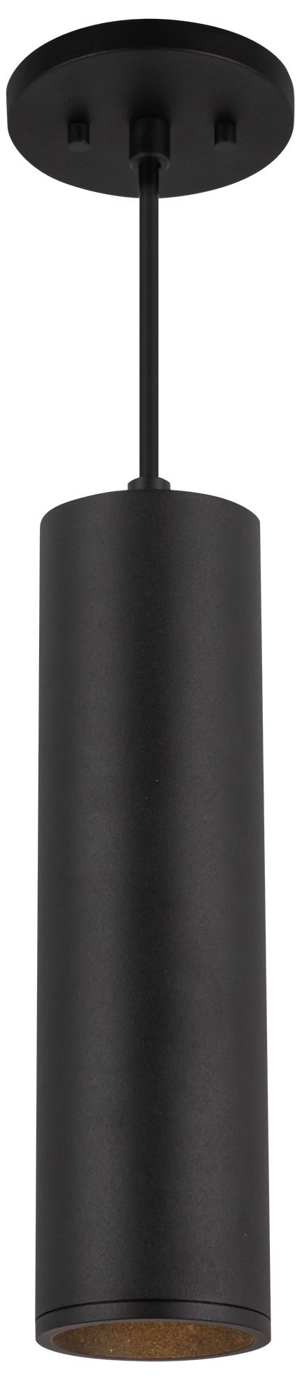 Image 2 Kuzco Lorna 12-in (3-in Dia.) 36 Degree Optic Black LED Pendant more views