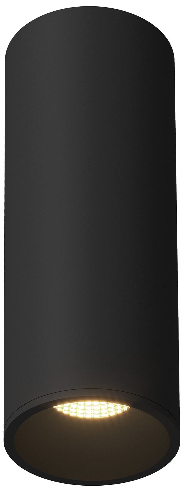 Kuzco Lorna 12-in (4-in Dia.) 36 Degree Optic Black LED Flush Mount