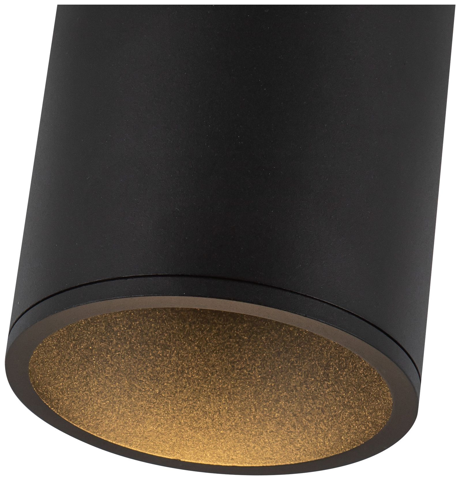Image 3 Kuzco Lorna 6-in (4-in Dia.) 36 Degree Optic Black LED Flush Mount more views