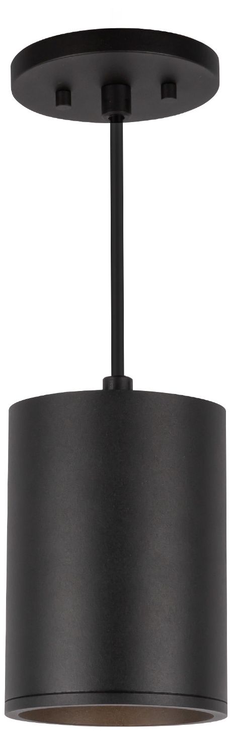 Image 2 Kuzco Lorna 6-in (4-in Dia.) 36 Degree Optic Black LED Pendant more views