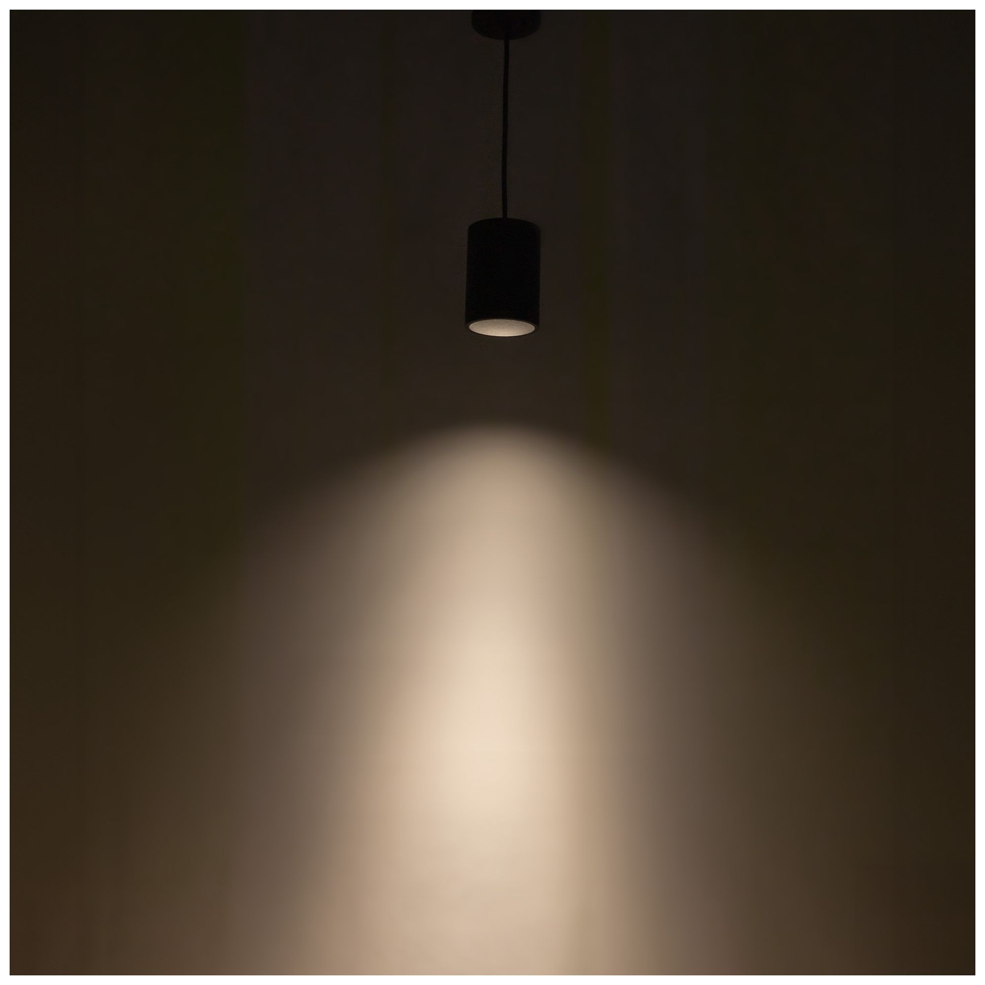 Image 4 Kuzco Lorna 6-in (4-in Dia.) 36 Degree Optic Black LED Pendant more views