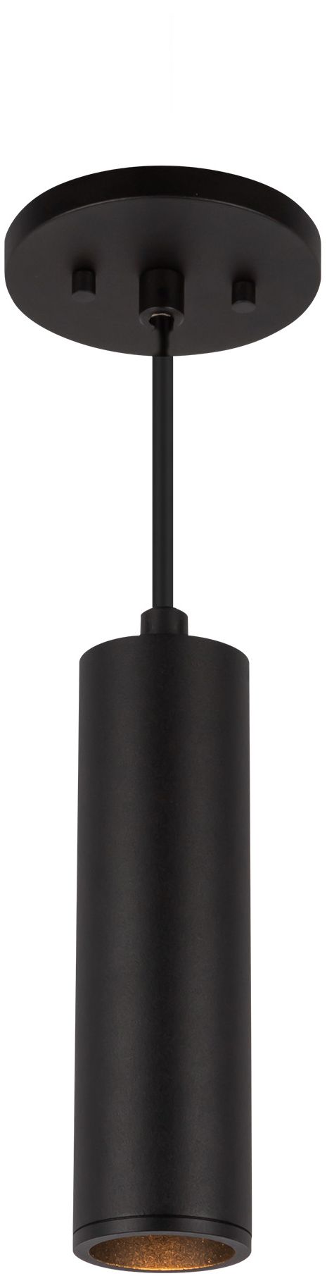 Image 2 Kuzco Lorna 8-in (2-in Dia.) 36 Degree Optic Black LED Pendant more views