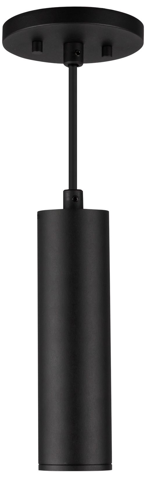 Image 3 Kuzco Lorna 8-in (2-in Dia.) 36 Degree Optic Black LED Pendant more views