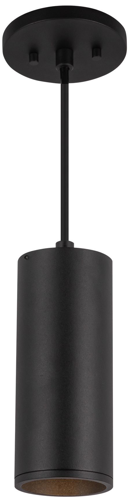 Image 2 Kuzco Lorna 8-in (3-in Dia.) 36 Degree Optic Black LED Pendant more views