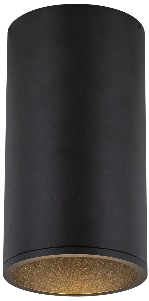 Image 2 Kuzco Lorna 8-in (4-in Dia.) 36 Degree Optic Black LED Flush Mount more views