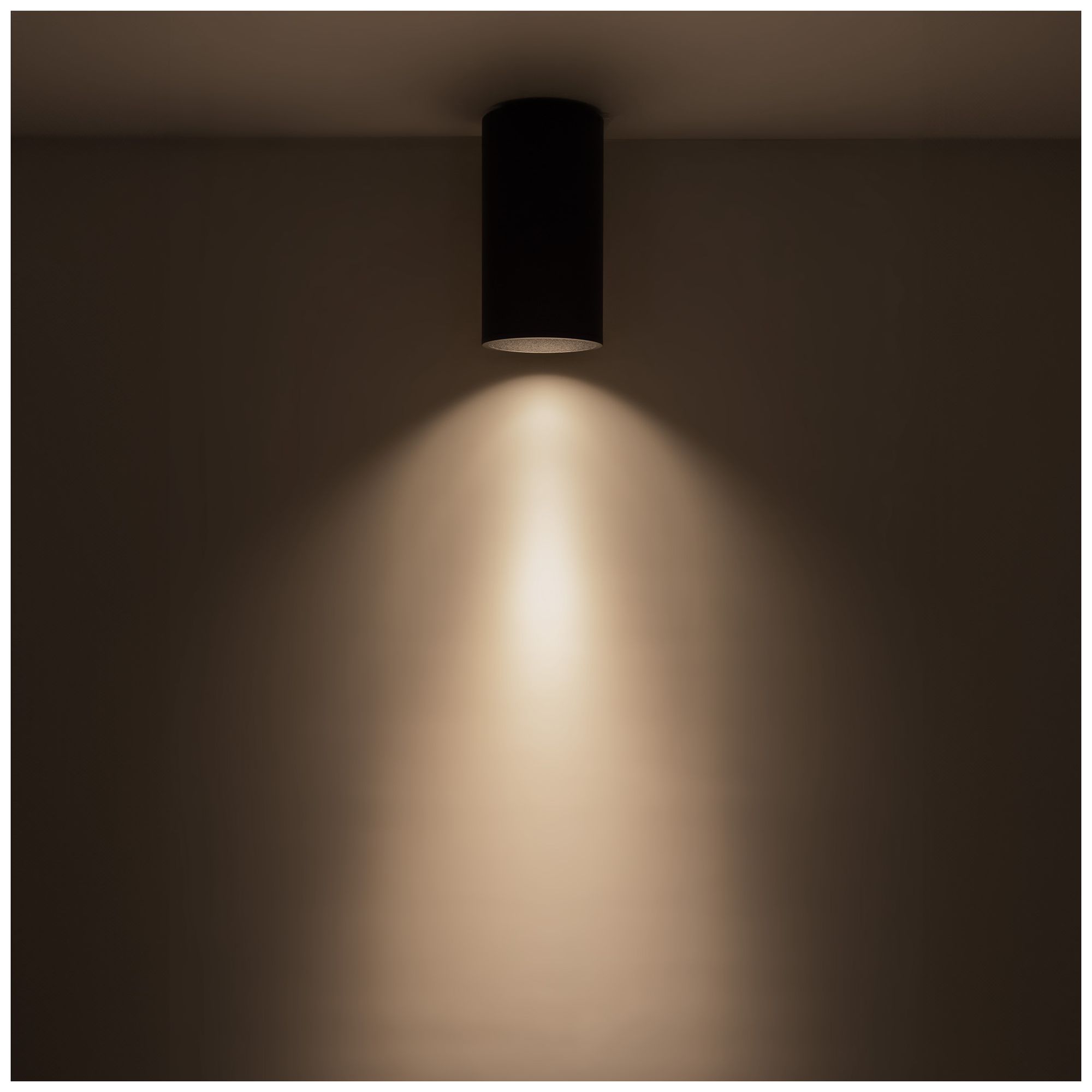 Image 4 Kuzco Lorna 8-in (4-in Dia.) 36 Degree Optic Black LED Flush Mount more views