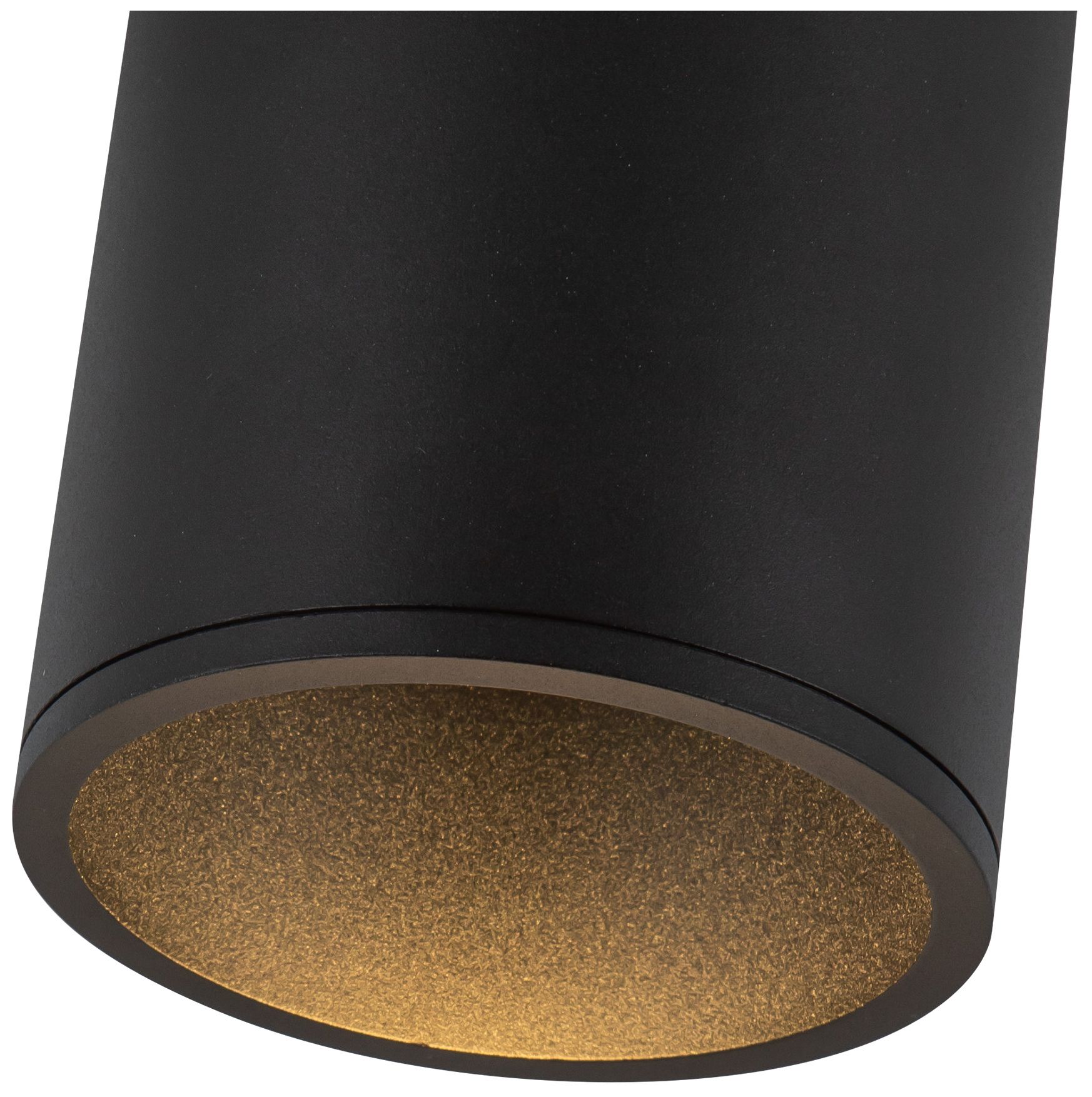 Image 3 Kuzco Lorna 8-in (4-in Dia.) 36 Degree Optic Black LED Pendant more views