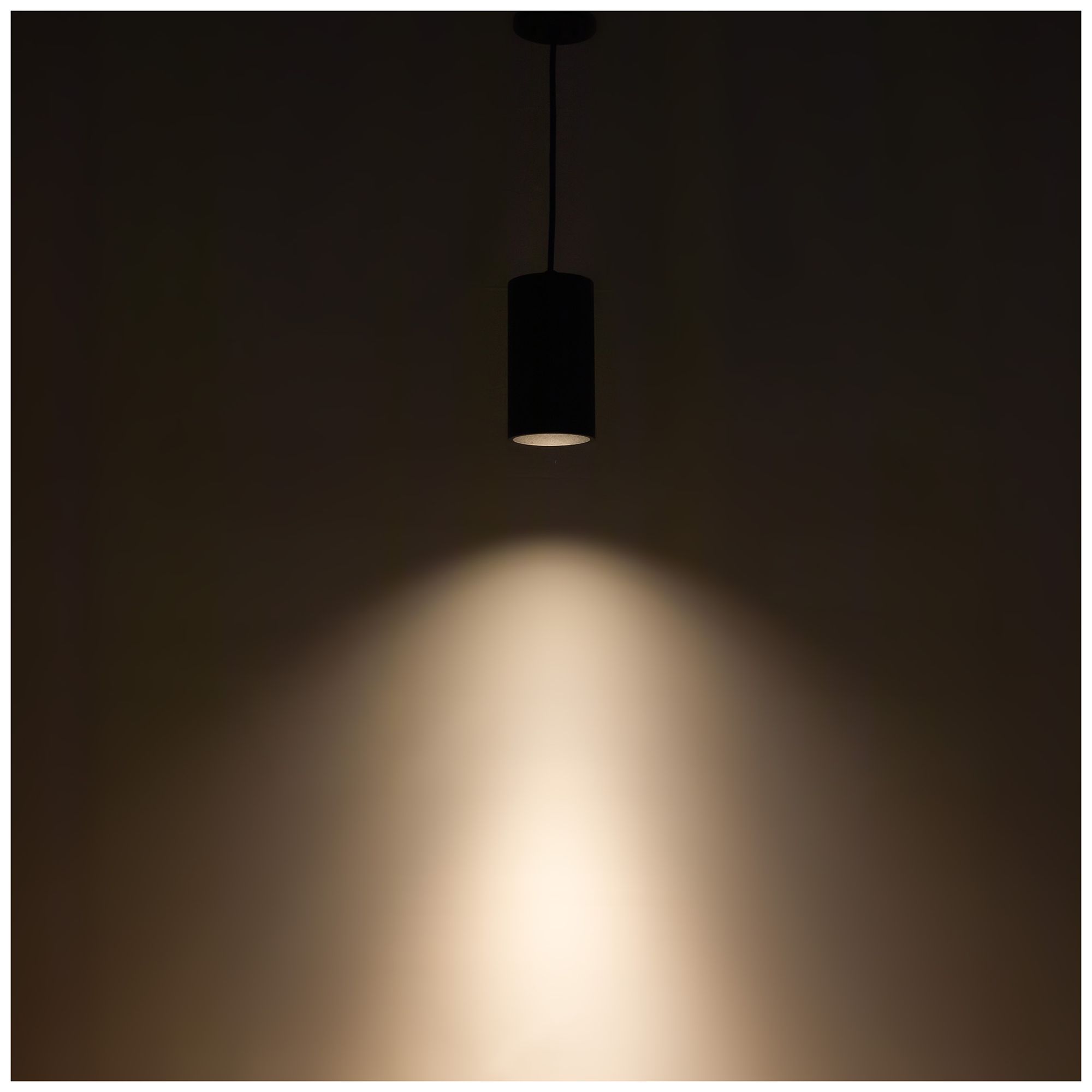 Image 4 Kuzco Lorna 8-in (4-in Dia.) 36 Degree Optic Black LED Pendant more views