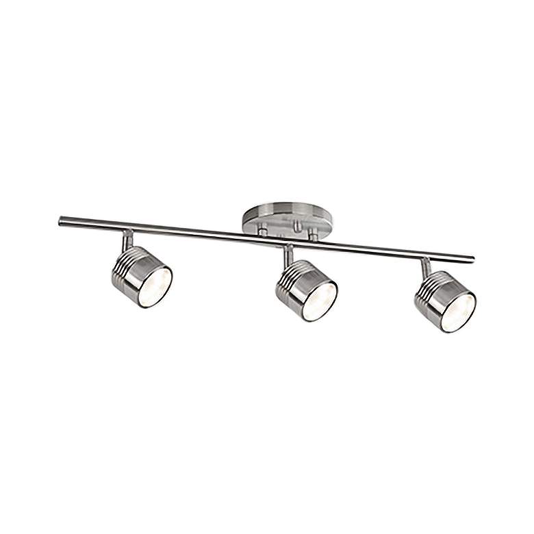 Image 1 Kuzco Lyra Brushed Nickel 3-Light LED Track Light Fixture