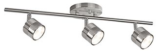 Image 2 Kuzco Lyra Brushed Nickel 3-Light LED Track Light Fixture more views