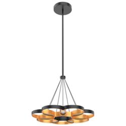 Kuzco Maestro LED 26-in Black/Gold LED Chandeliers